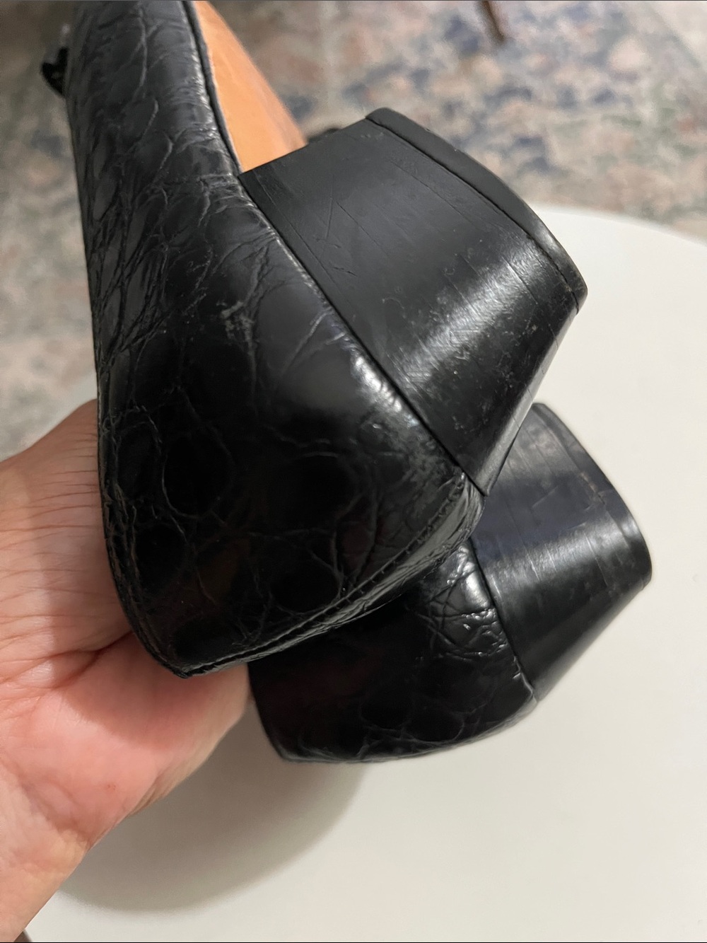 Salvatore Ferragamo Black Leather Shoes - Picture 7 of 11